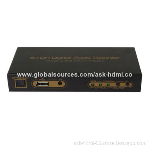 5.1 Audio Decoder with USB Play Function, High-tone Quality, Low-noise
